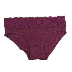 Victoria Secret HipHugger Hipster Maroon Stretch Comfort Womens Medium